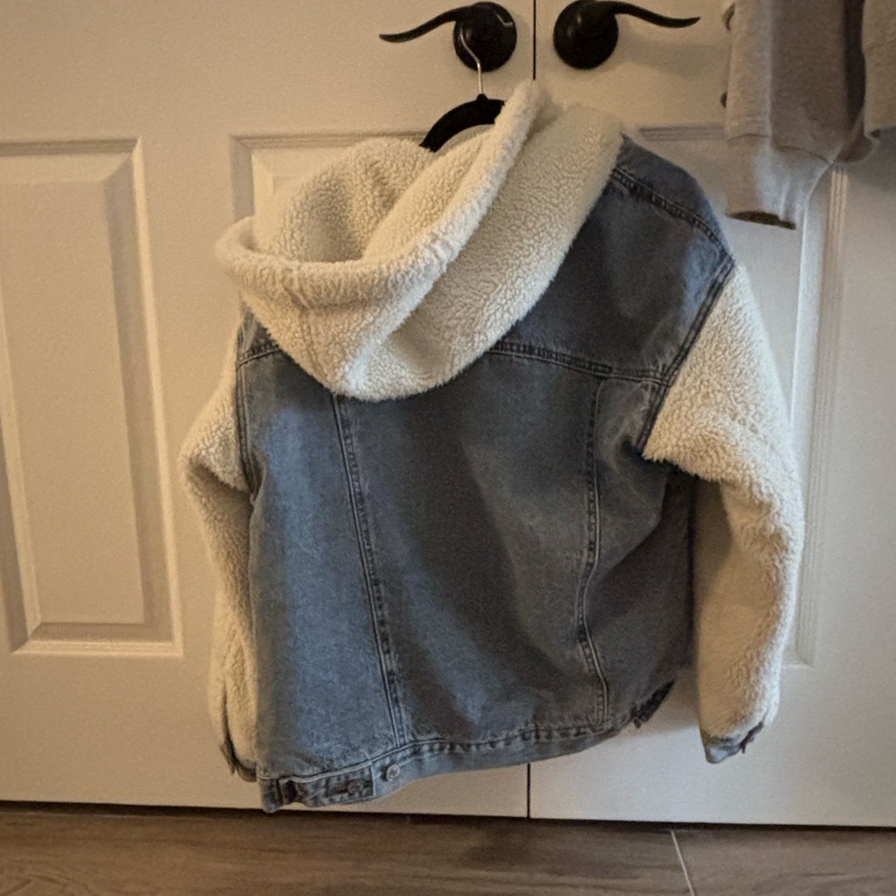 Denim and Sherpa Jean Jacket